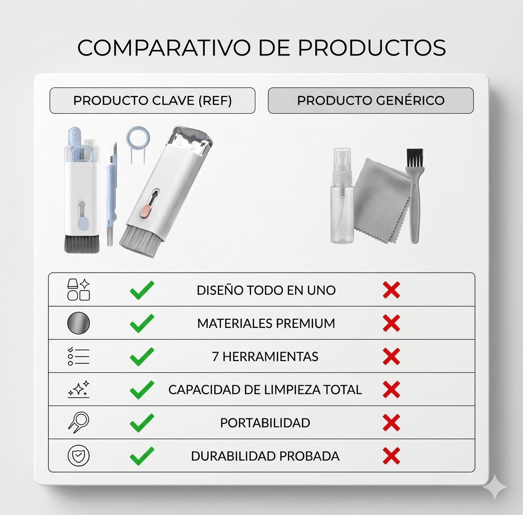 Glowkit - Limpiador 7 en 1- Estrena tus dispositivos todos los días