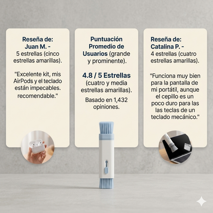 Glowkit - Limpiador 7 en 1- Estrena tus dispositivos todos los días